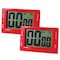 Ashley Productions Big Red Digital Timer 3.75 x 2.5 w/Magnetic Backing and Stand, PK2 10207 - alternate 1
